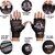 SKYFIT Comfortable Leather Padded Gym Sports Gloves For Men and Women Gym & Fitness Gloves  (Black)