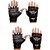 SKYFIT Lycra gym Sports gloves Gym & Fitness Gloves  (Black)