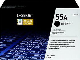 55A Black Toner Cartridge CE255A For LaserJet M525dn Mfp Mfp, P3010, P3011, P3015d, P3016, , M521dw MFP, Printer