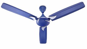 HI-Choice ceiling fan copper winding coil 1200mm / 48 inch High Speed Decorative 400 RPM (100% CNC Winding) Ceiling Fan 2 Yrs Warranty (Silver Blue)