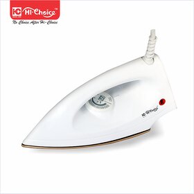 Hi-Choice 750W Dry Iron with Advance Soleplate and Anti-bacterial German Coating Technology (1081)