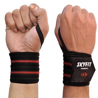                       SKYFIT Super Griping Wrist Support Band Wrist Support  (Black)                                              