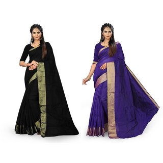                       SVB Multicolour Art  Silk Saree With Blouse Piece                                              
