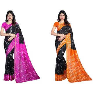 SVB Sarees Multicolour Khadi Silk Saree With Blouse Piece Combo Of 2 Sarees SVB Sarees Multicolour Khadi Silk Saree With Blouse Piece Combo Of 2 Sarees