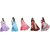SVB Sarees Multicolour Taffeta Silk Saree Without Blouse Piece