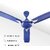 HI-Choice ceiling fan pankha 1200mm / 48 inch High Speed Decorative 400 RPM (100% CNC Winding) Ceiling Fan 2 Yrs Warranty (Silver Blue)