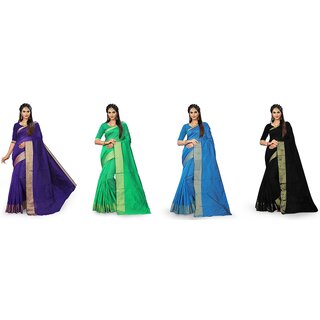 SVB Sarees Multicolour Art Silk Saree With Blouse Piece SVB Sarees Multicolour Art Silk Saree With Blouse Piece