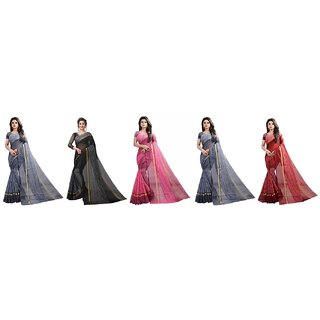 SVB Sarees Multicolour Art Silk Saree With Blouse Piece SVB Sarees Multicolour Art Silk Saree With Blouse Piece