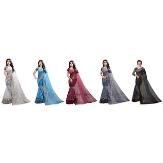 SVB Sarees Multicolour Art Silk Saree With Blouse Piece SVB Sarees Multicolour Art Silk Saree With Blouse Piece