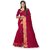 SVB Sarees Multicolour Art Silk Saree With Blouse Piece