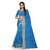 SVB Sarees Multicolour Art Silk Saree With Blouse Piece