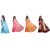 SVB Sarees Multicolour Taffeta Silk Saree Without Blouse Piece