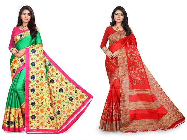 Buy Assorted Sarees for Women by Ishin Online | Ajio.com