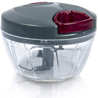 Pigeon Plastic Mini Handy and Compact Chopper with 3 Blades (12683; 400 ml; Grey)