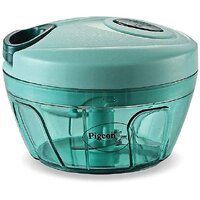 Pigeon Polypropylene Mini Handy and Compact Chopper with 3 Blades for Effortlessly Chopping Vegetables and Fruits for Yo