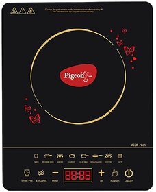 Pigeon By Stovekraft 14429 Acer Plus 1800 Watt Induction Cooktop with Feather Touch Control; Induction Stove comes with