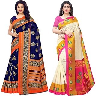 SVB Sarees Art Silk Saree Combo Of 2 Saree SVB Sarees Art Silk Saree Combo Of 2 Saree