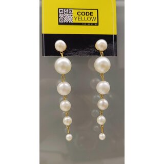                       Code Yellow Rain Drop Earring                                              