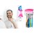 Style ur Home Toothpaste Dispenser with Wall Mount Toothbrush Holder Toothpaste Squeezer with 5 Set Toothbrush Holders