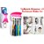 Style ur Home Toothpaste Dispenser with Wall Mount Toothbrush Holder Toothpaste Squeezer with 5 Set Toothbrush Holders
