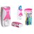 Style ur Home Toothpaste Dispenser with Wall Mount Toothbrush Holder Toothpaste Squeezer with 5 Set Toothbrush Holders