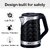 INALSA Designer Electric Kettle Double Wall 1.8L - Diamante; 1300W with Boil Dry Protection  Auto-Shut Off Inbuilt SS