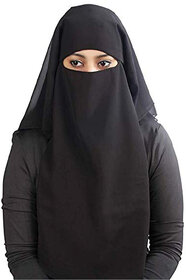 Female Hijab Muslim Veil Islamic Nikab Hijab 3-layer