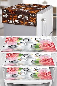 REVEXO Refrigerator Cover (Width: 20 cm, Multicolor)