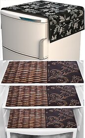 REVEXO Refrigerator Cover (Width: 20 cm, Multicolor)