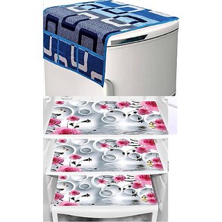 REVEXO Refrigerator Cover (Width: 20 cm, Multicolor)