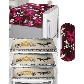 REVEXO Refrigerator Cover (Width: 98 cm, Multicolor) REVEXO Refrigerator Cover (Width: 98 cm, Multicolor)