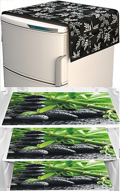 REVEXO Refrigerator Cover (Width: 20 cm, Multicolor)