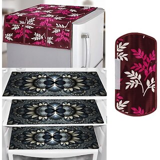 REVEXO Refrigerator Cover (Width: 98 cm, Multicolor) REVEXO Refrigerator Cover (Width: 98 cm, Multicolor)