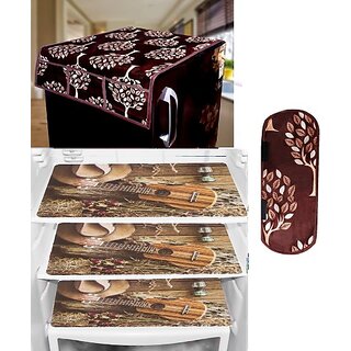 REVEXO Refrigerator Cover (Width: 98 cm, Multicolor) REVEXO Refrigerator Cover (Width: 98 cm, Multicolor)