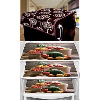                       REVEXO Refrigerator Cover (Width: 20 cm, Multicolor)                                              