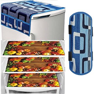 REVEXO Refrigerator Cover (Width: 98 cm, Multicolor) REVEXO Refrigerator Cover (Width: 98 cm, Multicolor)