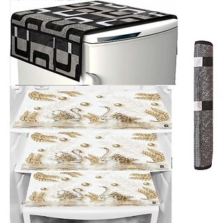 REVEXO Refrigerator Cover (Width: 98 cm, Multicolor) REVEXO Refrigerator Cover (Width: 98 cm, Multicolor)
