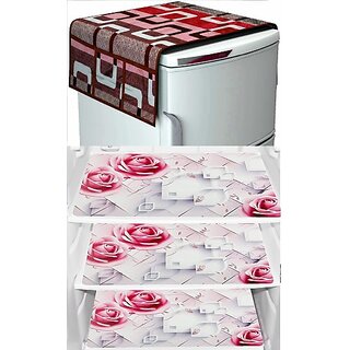                       REVEXO Refrigerator Cover (Width: 20 cm, Multicolor)                                              