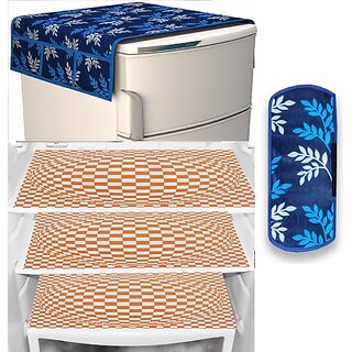 REVEXO Refrigerator Cover (Width: 98 cm, Multicolor)