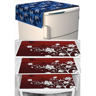 REVEXO Refrigerator Cover (Width: 20 cm, Multicolor)
