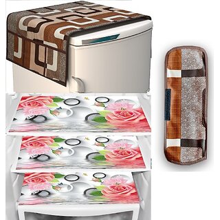 REVEXO Refrigerator Cover (Width: 98 cm, Multicolor) REVEXO Refrigerator Cover (Width: 98 cm, Multicolor)
