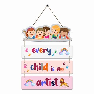                       Sketchfab Evary Child is an Artist Wall Hanging Art Decoration for Home                                              