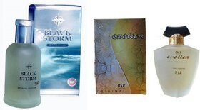 OSR Black Storm Original and Exotica Perfume  (Pack of 2) Perfume - 220 ml (Pack of 2)