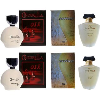 OSR 2 Cinderella and 2 Exotica Perfume  (Pack of 4) Perfume - 440 ml (Pack of 4)