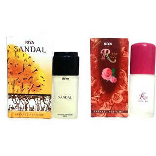                       Riya SANDAL AND ROSE Eau de Parfum - 60 ml (Pack of 2)                                              