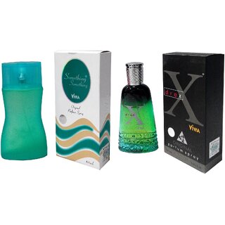                       Viwa Something something and Drax combo of 120 ml (60+60) Eau de Parfum - 120 ml                                              