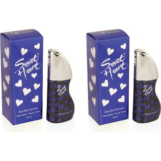                       JBJ Sweet Heart combo of (100 ml2) Eau de Parfum - 200 ml (Pack of 2)                                              