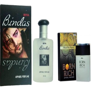 Buy Riya BINDAS PERFUME 100 ML BORN RICH PERFUME 30 ML Eau de