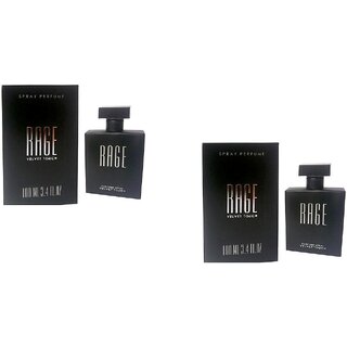                       Velvet Touch Rage combo of (100 ml2) Eau de Parfum - 200 ml (Pack of 2)                                              