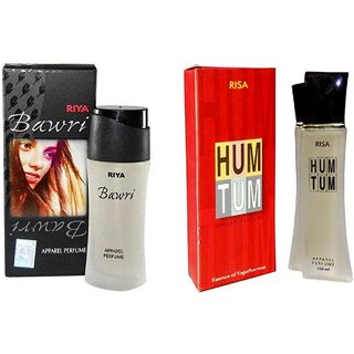                       Riya BAWRI 100 ML + HUM TUM 100 ML (PACK OF 2) #74 Perfume - 200 ml                                              